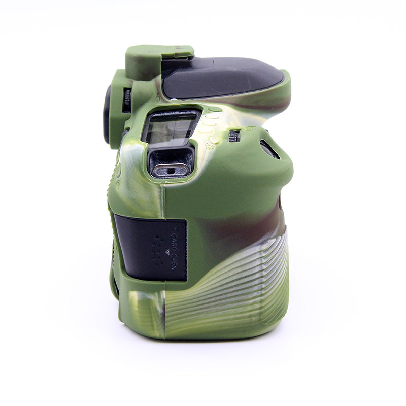 Soft Silicone Skin Protective Camera Cover for Canon EOS 80D DSLR Camera - Camouflage