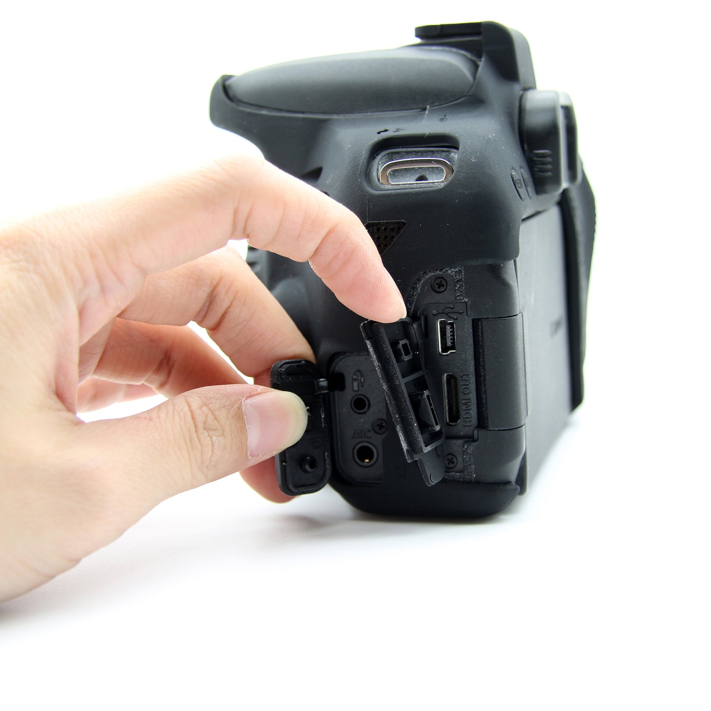 Soft Silicone Protective Case for Canon EOS 800D DSLR Camera - Black