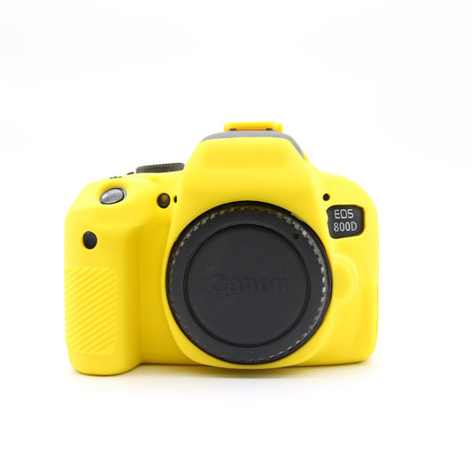 Soft Silicone Protective Shell for Canon EOS 800D DSLR Camera - Yellow