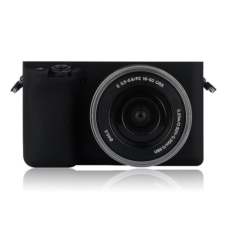 Soft Silicone Protective Case for Sony ILCE-6000 A6000 - Black