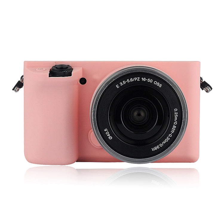 Soft Silicone Protective Casing for Sony ILCE-6000 A6000 - Pink