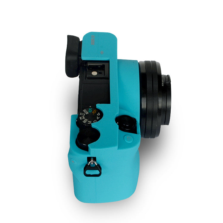 Soft Flexible Silicone Protective Shell Case for Sony ILCE-6000 A6000 - Blue