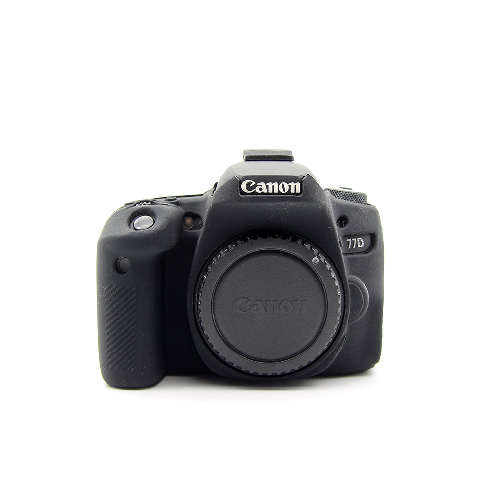 Soft Silicone Protective Case for Canon EOS 77D Camera - Black