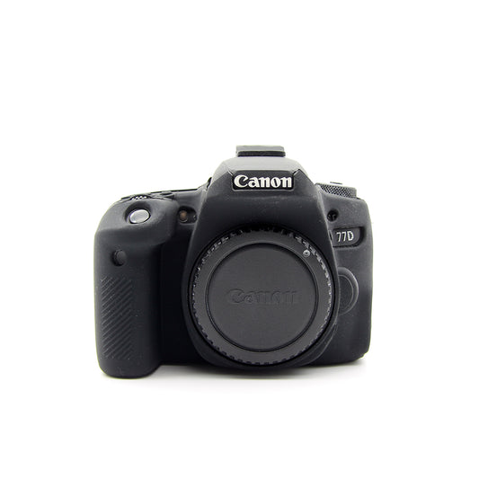 Soft Silicone Protective Case for Canon EOS 77D Camera - Black