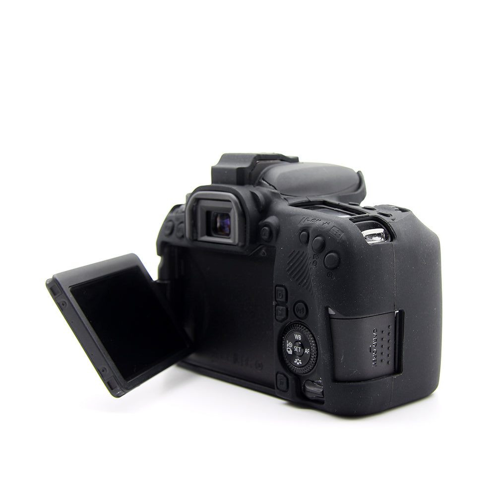 Soft Silicone Protective Case for Canon EOS 77D Camera - Black