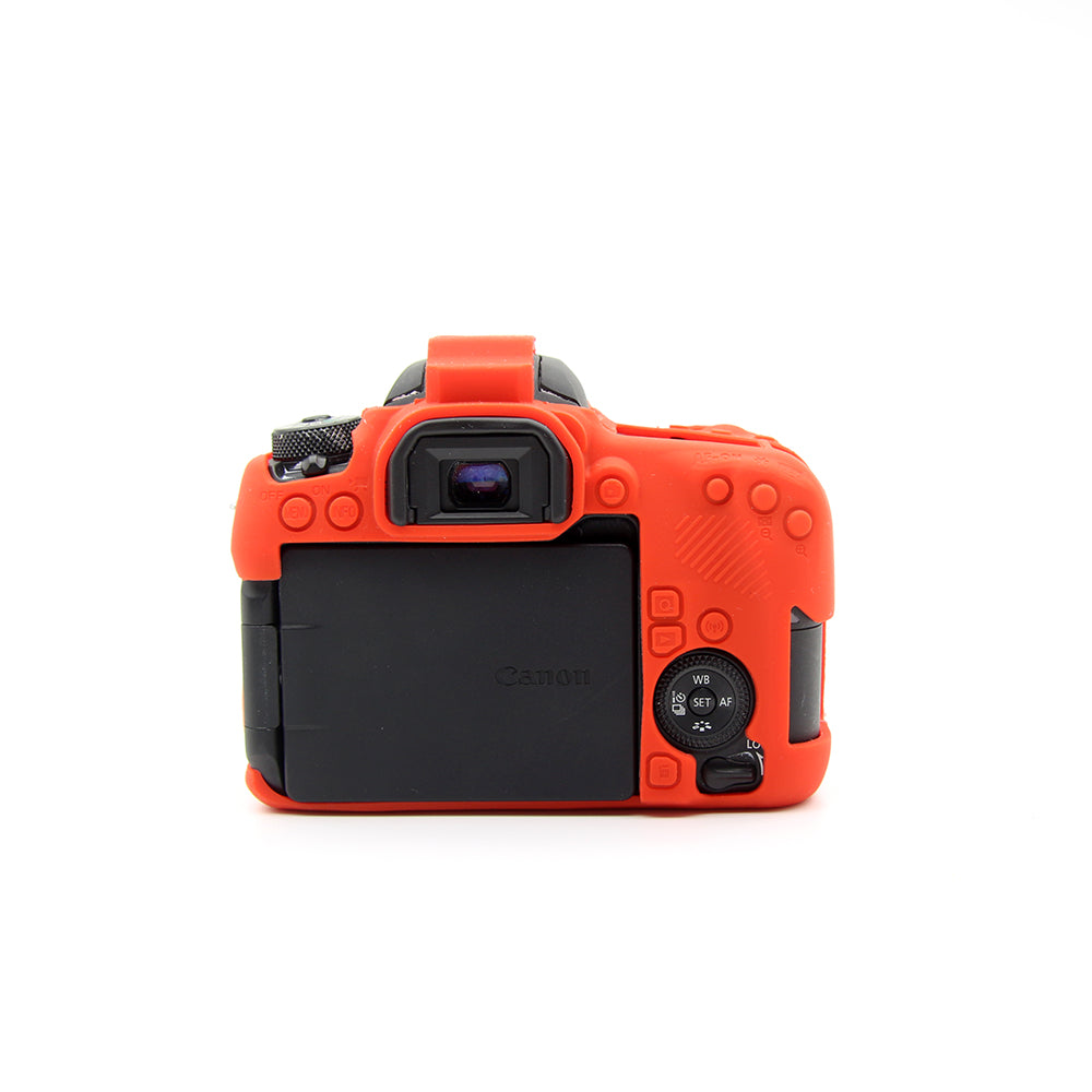Soft Silicone Protective Cover for Canon EOS 77D Camera - Red
