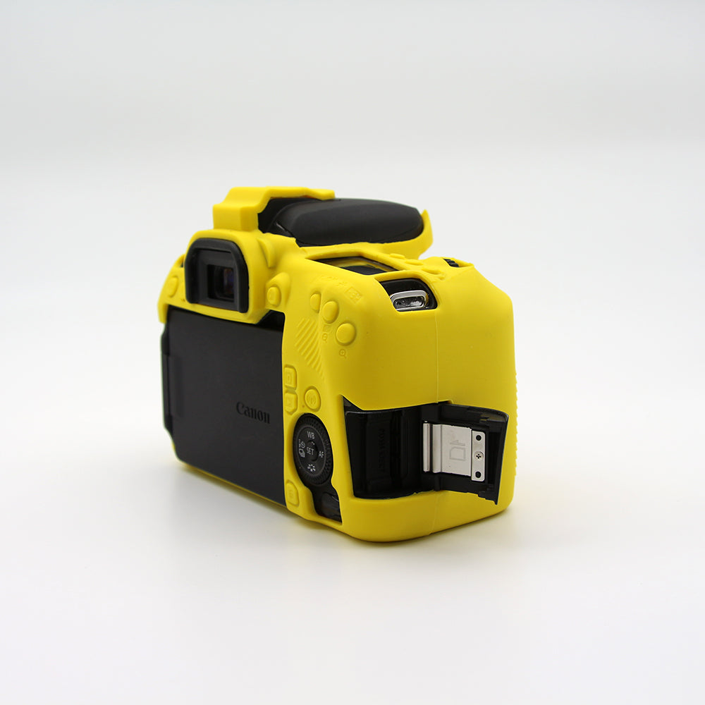 Soft Silicone Protective Camera Shell Case for Canon EOS 77D Camera - Yellow