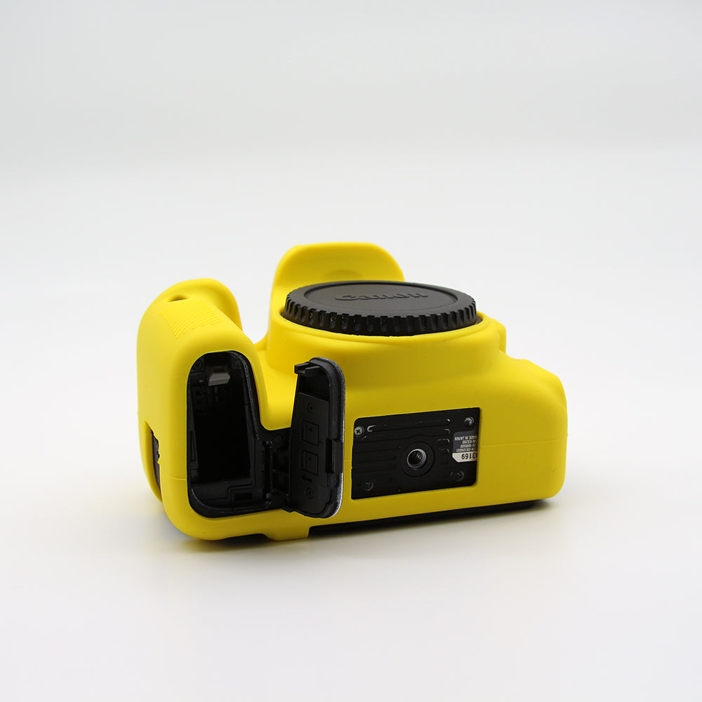 Soft Silicone Protective Camera Shell Case for Canon EOS 77D Camera - Yellow