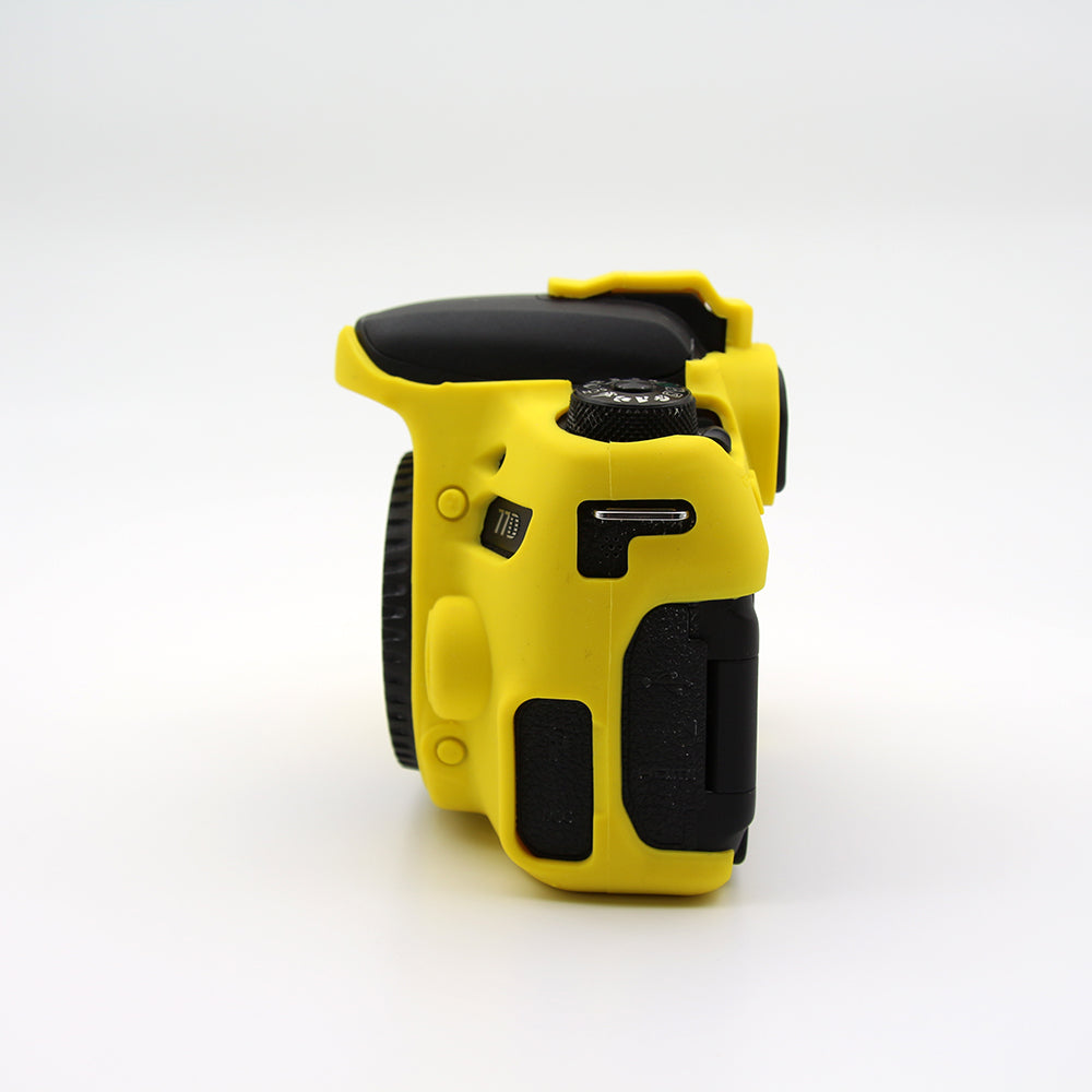 Soft Silicone Protective Camera Shell Case for Canon EOS 77D Camera - Yellow