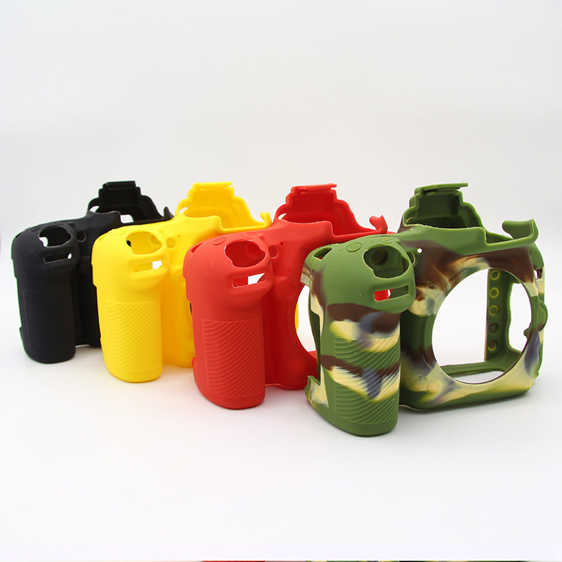 Flexible Silicone Protective Cover for Nikon D750 Digital SLR Camera - Red