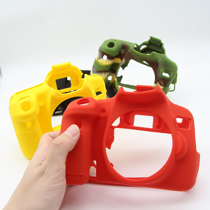 Flexible Silicone Protective Cover for Nikon D750 Digital SLR Camera - Red