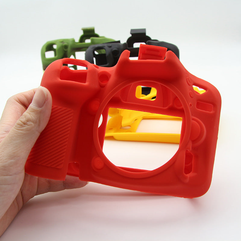 Flexible Silicone Protective Cover for Nikon D750 Digital SLR Camera - Red