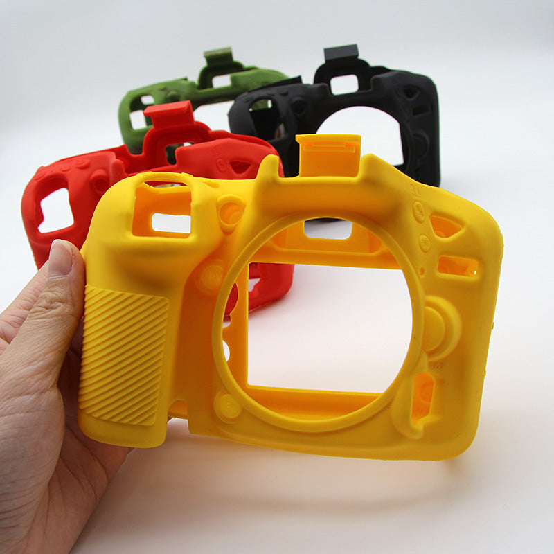 Soft Silicone Protective Housing Cover for Nikon D750 Digital SLR Camera - Yellow
