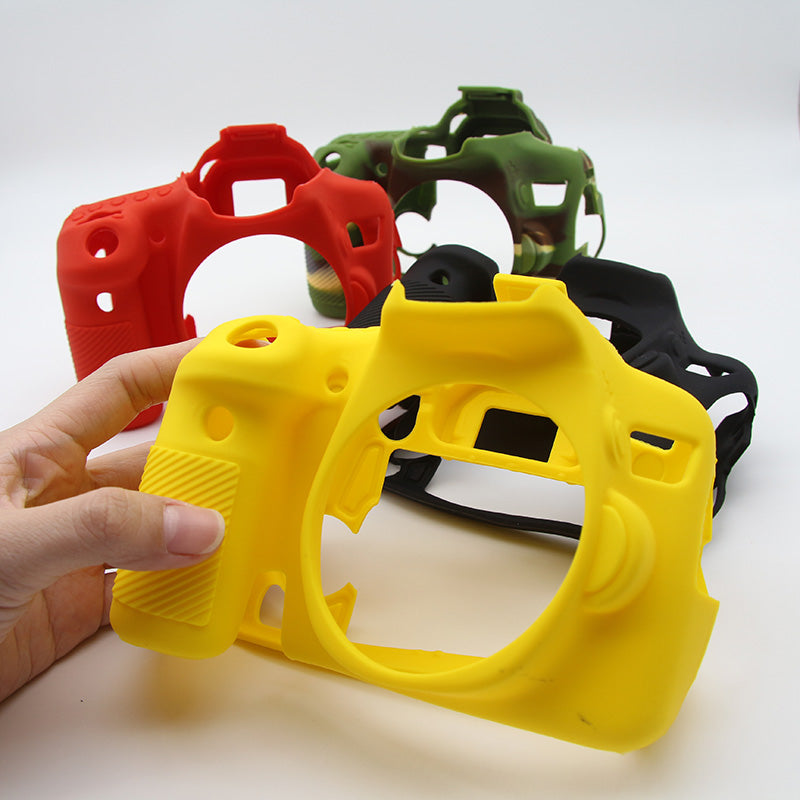 Soft Silicone Protective Housing Cover for Nikon D750 Digital SLR Camera - Yellow