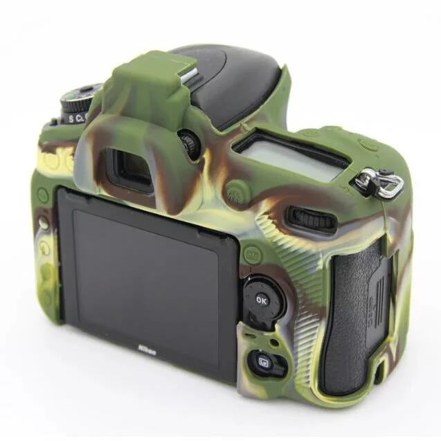 Soft Silicone Protective Camera Case for Nikon D750 Digital SLR Camera - Camouflage