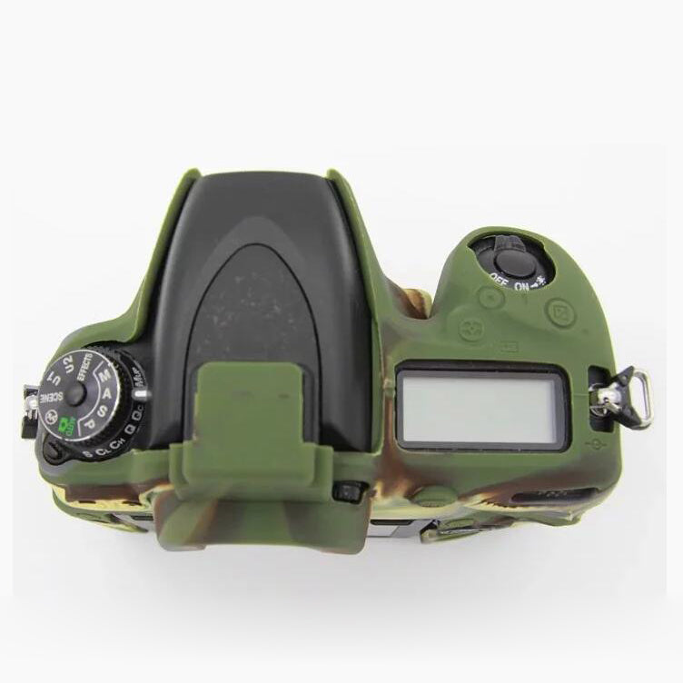 Soft Silicone Protective Camera Case for Nikon D750 Digital SLR Camera - Camouflage
