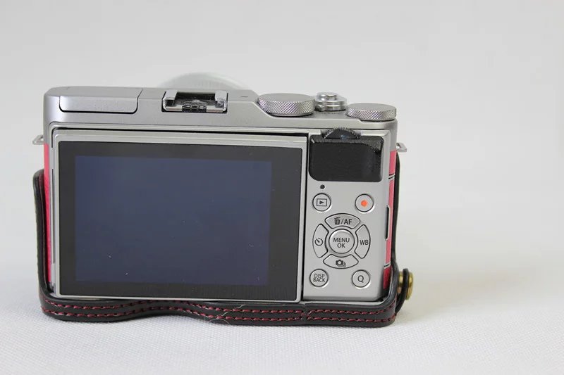 PU Leather Half Bottom Camera Protective Cover for Fuji Fujifilm X-A3 XA2 XA3 XA5 XA10 - Black