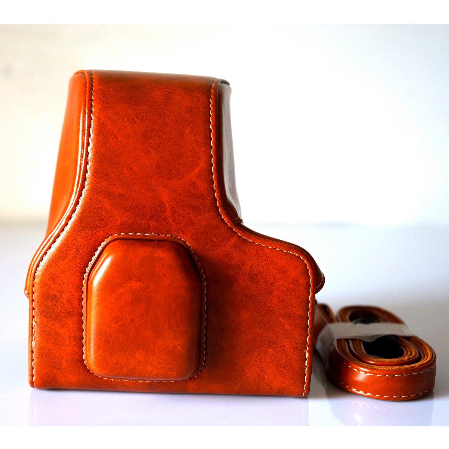 Detachable PU Leather Camera Bag + Strap for Fuji Fujifilm X-T2 - Brown