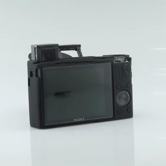 Soft Silicone Case with Camera Lens Cap for Sony RX100 III/IV/V M3 M4 M5 - Black