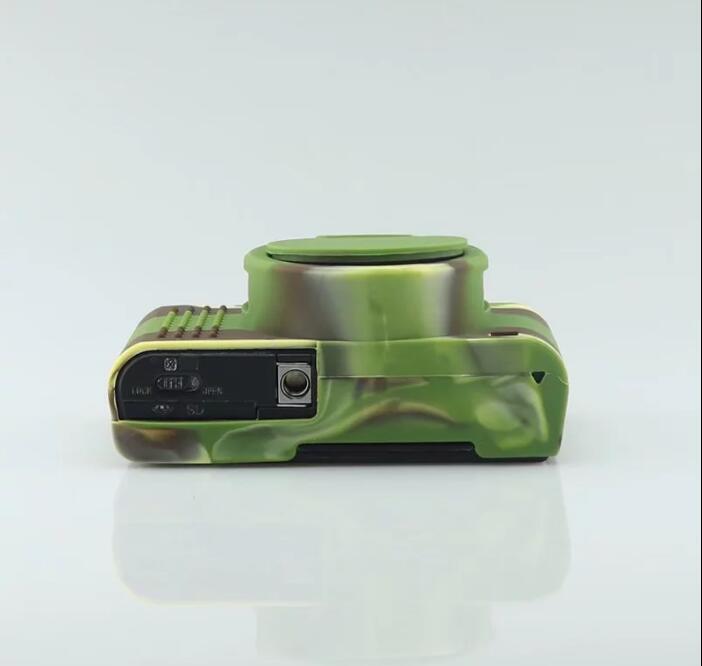 Soft Silicone Cover with Camera Lens Cap for Sony RX100 III/IV/V M3 M4 M5 - Camouflage