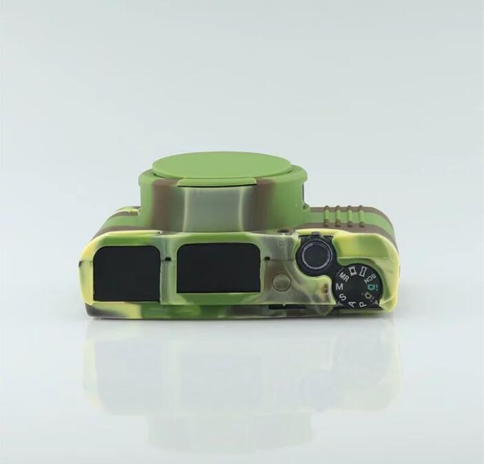 Soft Silicone Cover with Camera Lens Cap for Sony RX100 III/IV/V M3 M4 M5 - Camouflage