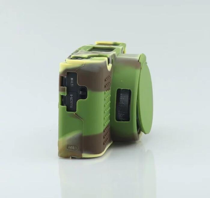 Soft Silicone Cover with Camera Lens Cap for Sony RX100 III/IV/V M3 M4 M5 - Camouflage