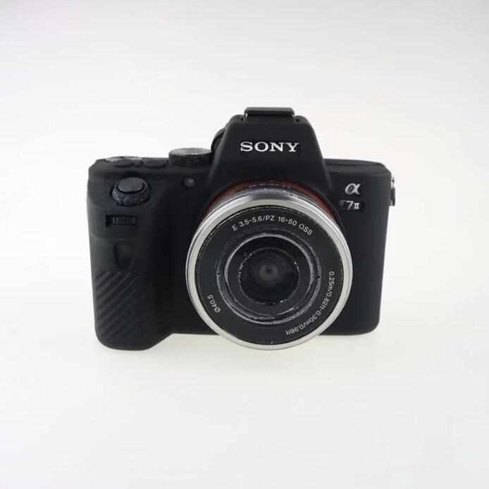 Soft Silicone Case Cover for Sony Alpha A7 II / A72 / A7R2 / A7S2 - Black