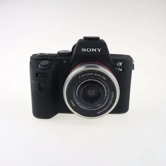 Soft Silicone Case Cover for Sony Alpha A7 II / A72 / A7R2 / A7S2 - Black