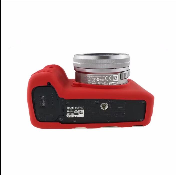 Flexible Silicone Protective Case for Sony Alpha A7 II / A72 / A7R2 / A7S2 - Red