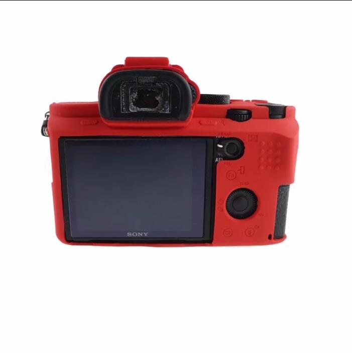 Flexible Silicone Protective Case for Sony Alpha A7 II / A72 / A7R2 / A7S2 - Red