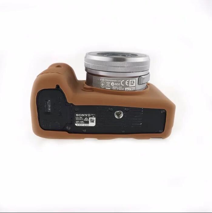 Soft Silicone Camera Case Shell for Sony Alpha A7 II / A72 / A7R2 / A7S2 - Brown