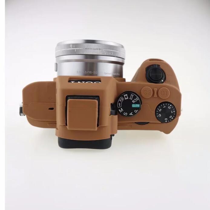 Soft Silicone Camera Case Shell for Sony Alpha A7 II / A72 / A7R2 / A7S2 - Brown
