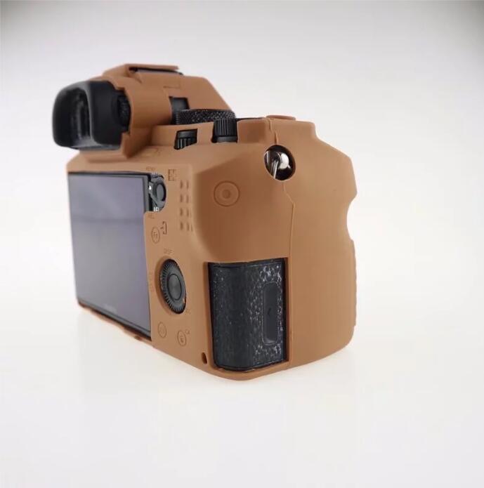 Soft Silicone Camera Case Shell for Sony Alpha A7 II / A72 / A7R2 / A7S2 - Brown