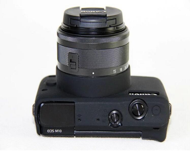 Soft Silicone Camera Case Cover for Canon EOS M10 - Black