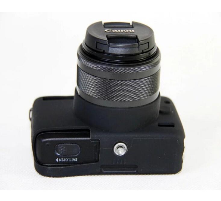 Soft Silicone Camera Case Cover for Canon EOS M10 - Black
