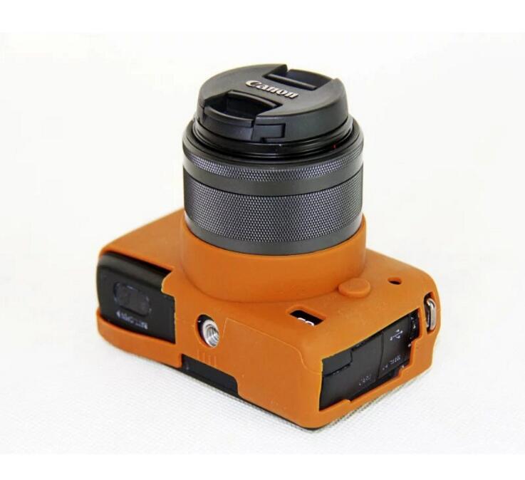 Soft Silicone Protective Cover for Canon EOS M10 - Brown