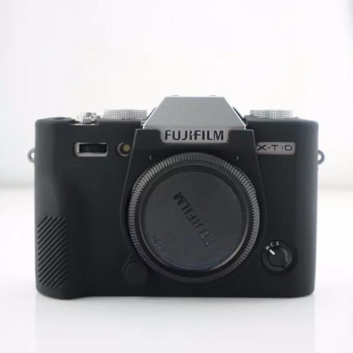 Soft Silicone Casing Cover for Fujifilm X-T10 - Black
