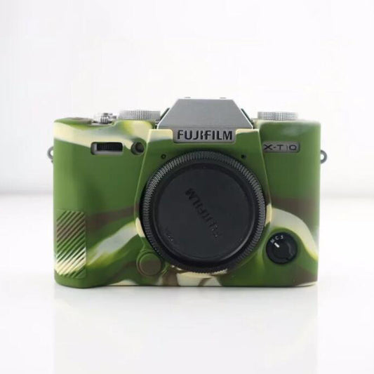 Soft Silicone Camera Cover for Fujifilm X-T10 - Camouflage