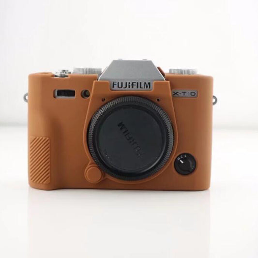 Soft Silicone Protective Shell for Fujifilm X-T10 - Brown