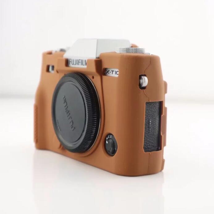 Soft Silicone Protective Shell for Fujifilm X-T10 - Brown