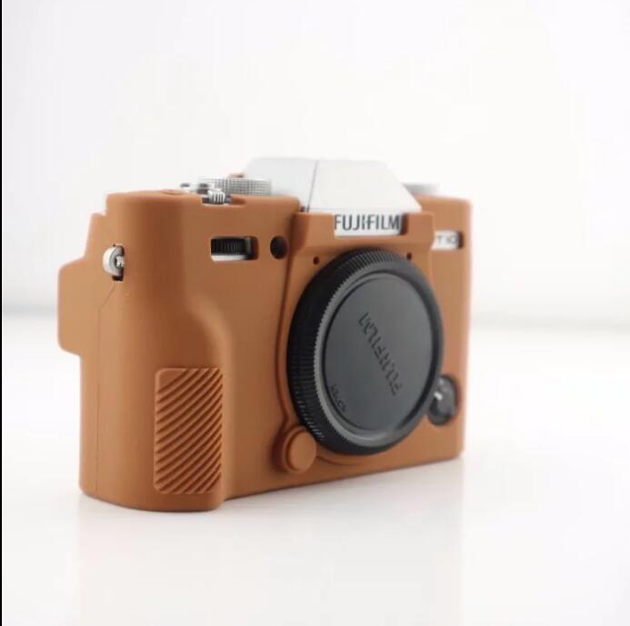 Soft Silicone Protective Shell for Fujifilm X-T10 - Brown