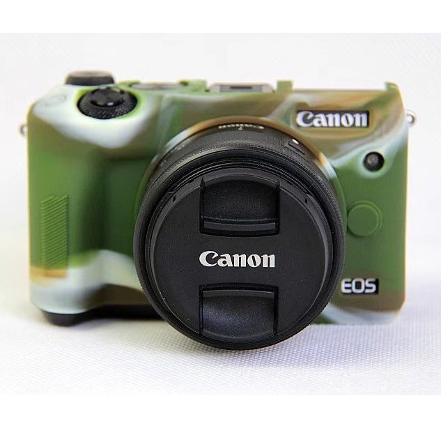 Soft Silicone Protective Shell for Canon EOS M6 - Camouflage