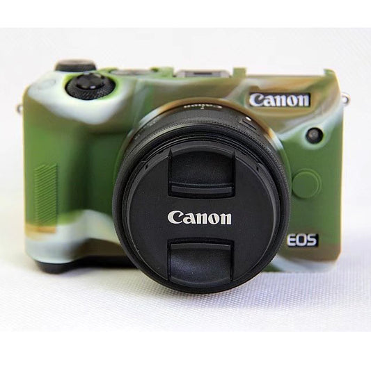 Soft Silicone Protective Shell for Canon EOS M6 - Camouflage