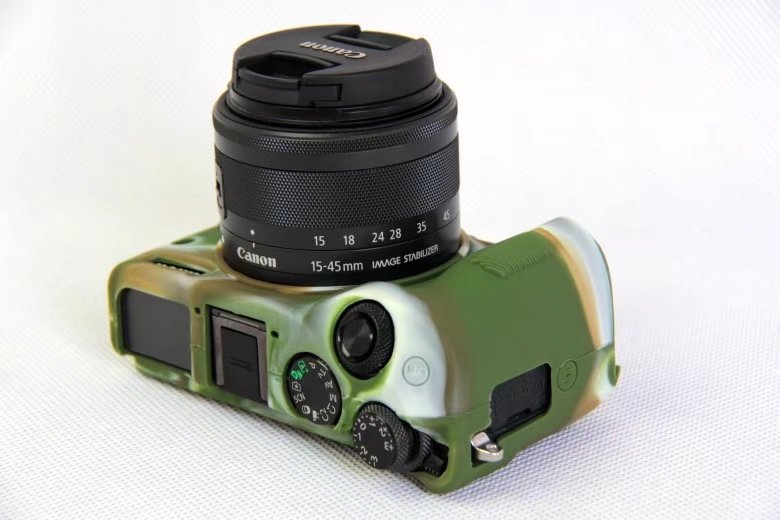 Soft Silicone Protective Shell for Canon EOS M6 - Camouflage