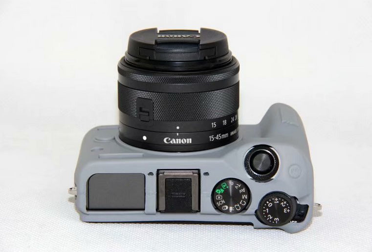 Soft Silicone Protective Case Shell for Canon EOS M6 - Grey