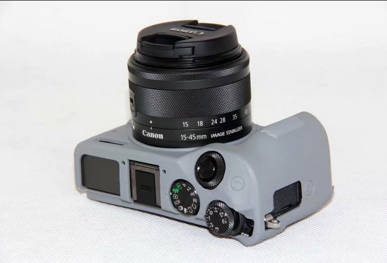 Soft Silicone Protective Case Shell for Canon EOS M6 - Grey
