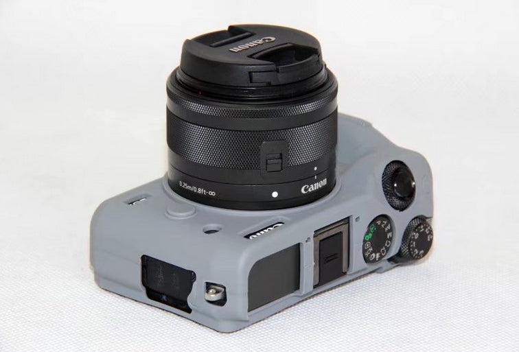 Soft Silicone Protective Case Shell for Canon EOS M6 - Grey