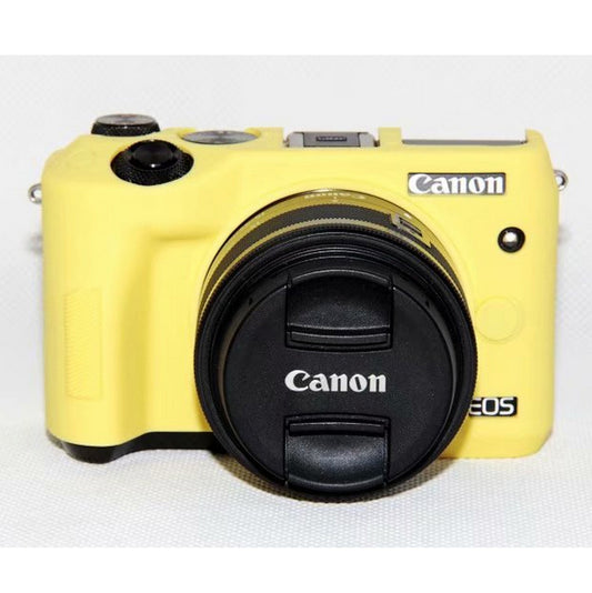 Flexible Silicone Protector Cover Case for Canon EOS M6 - Yellow