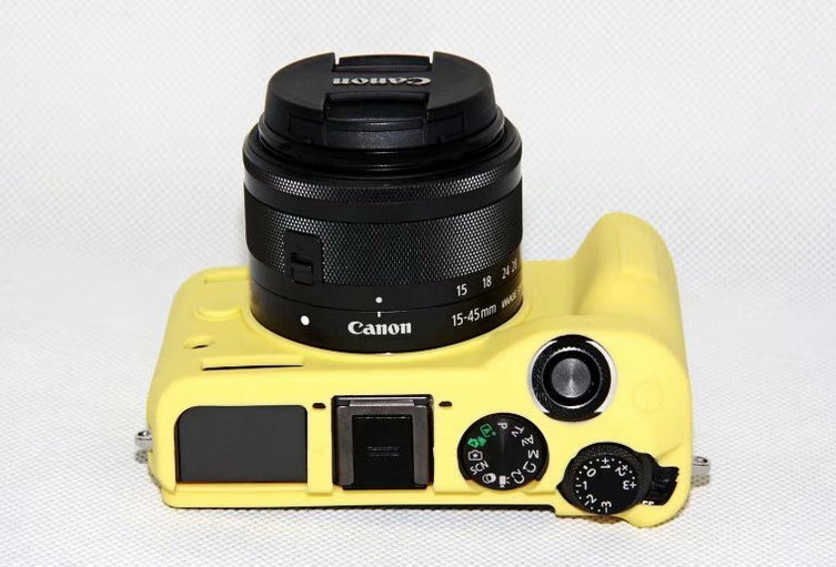 Flexible Silicone Protector Cover Case for Canon EOS M6 - Yellow