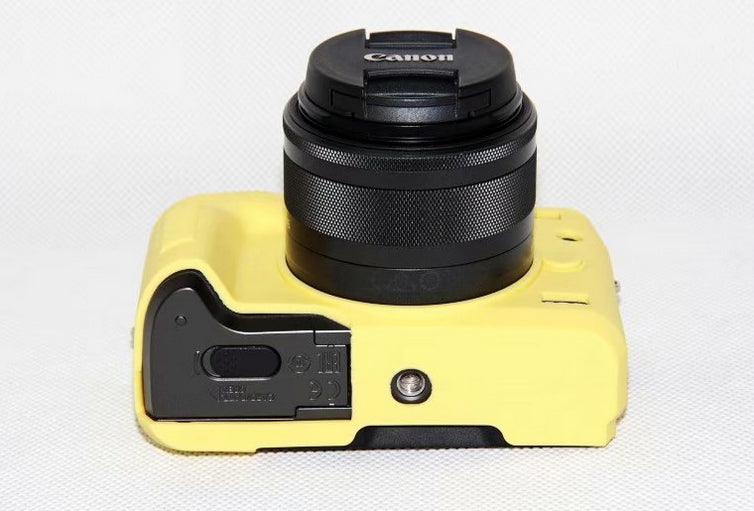 Flexible Silicone Protector Cover Case for Canon EOS M6 - Yellow